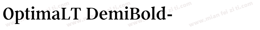 0ptimaLT DemiBold字体转换